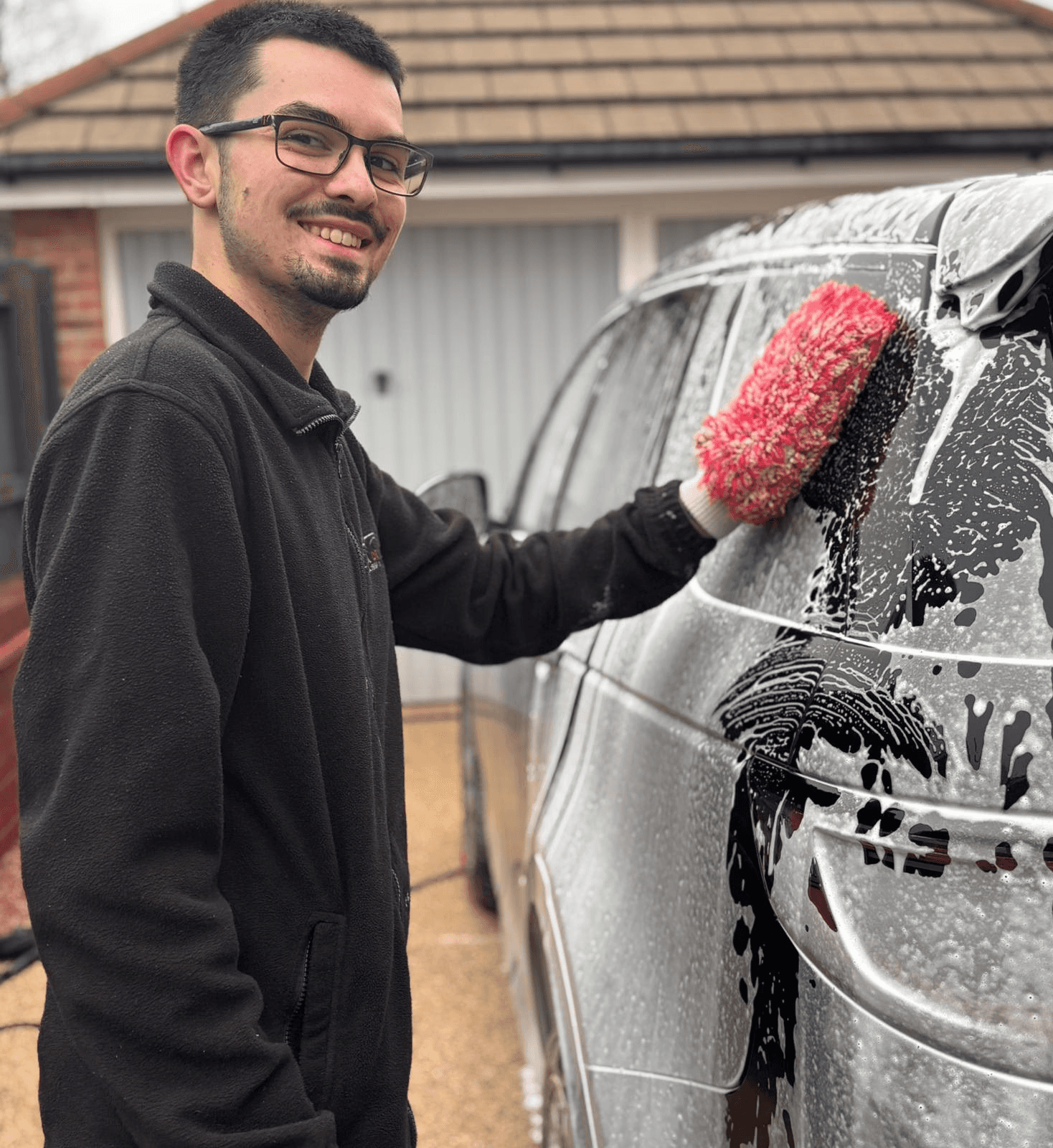 back of a man's head