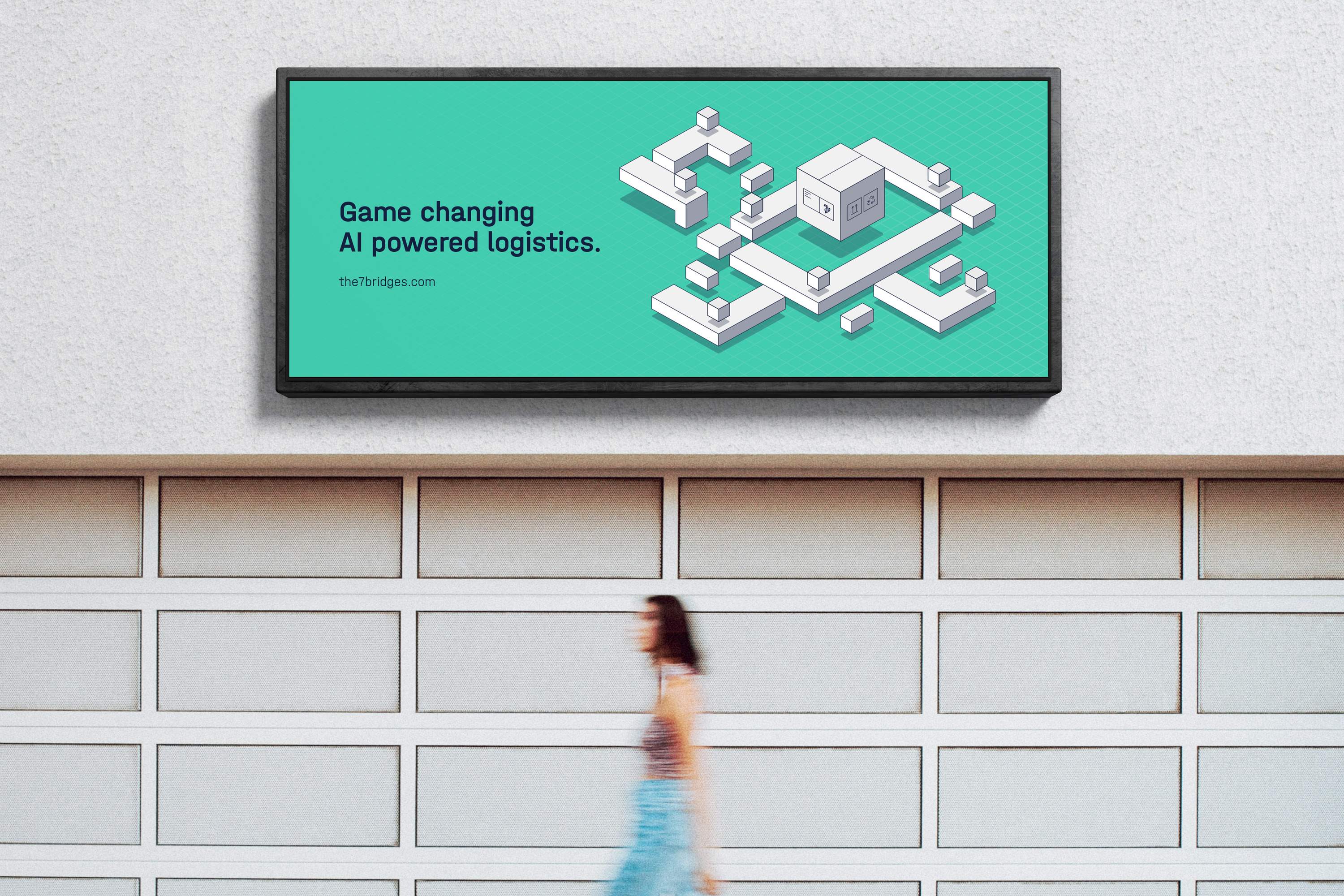 Street billboard for the 7Birdges brand identity