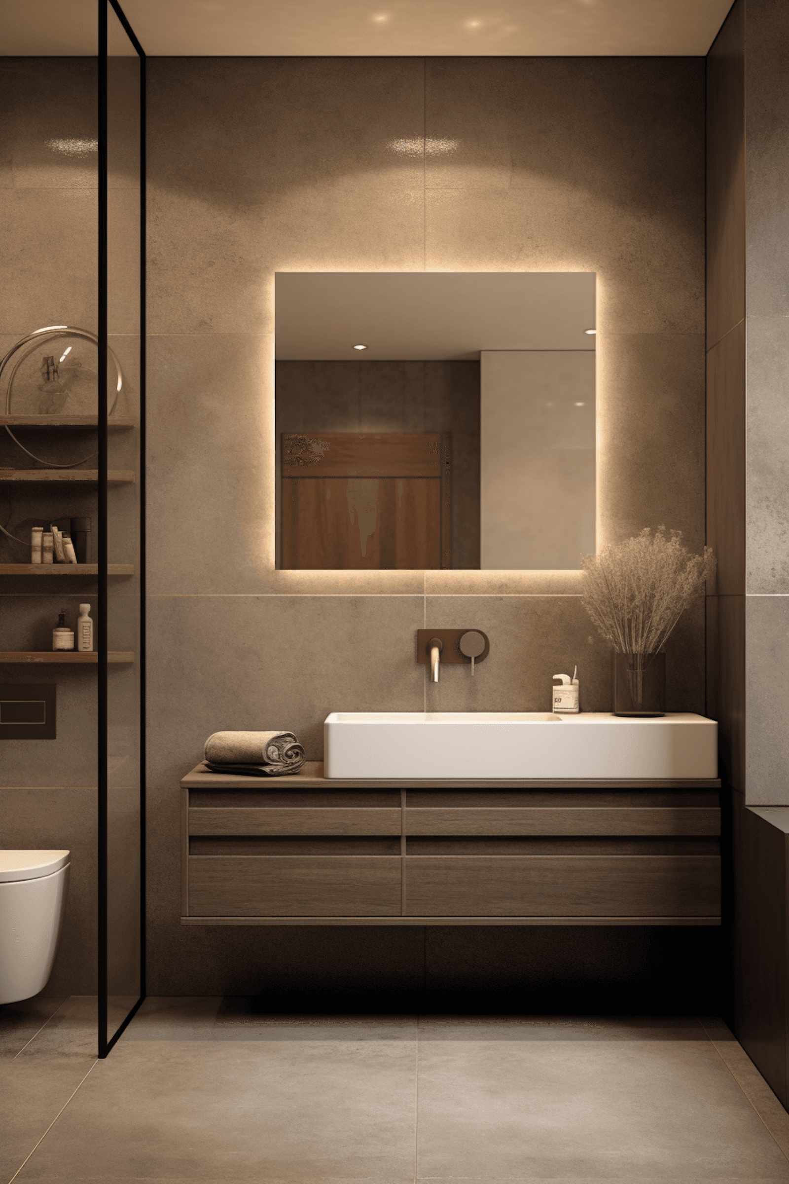 Bathroom with luxury interior