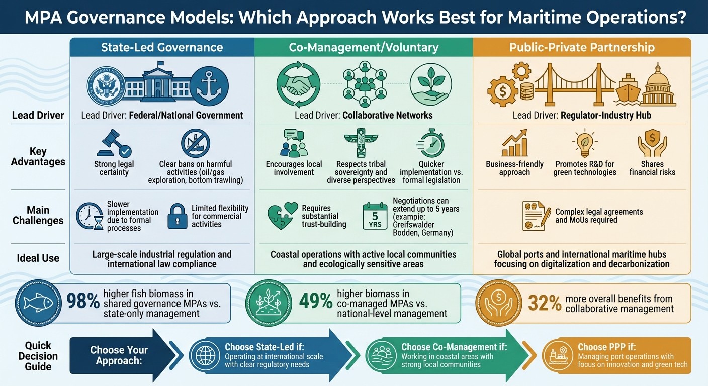 MPA Governance Models Comparison for Maritime Companies