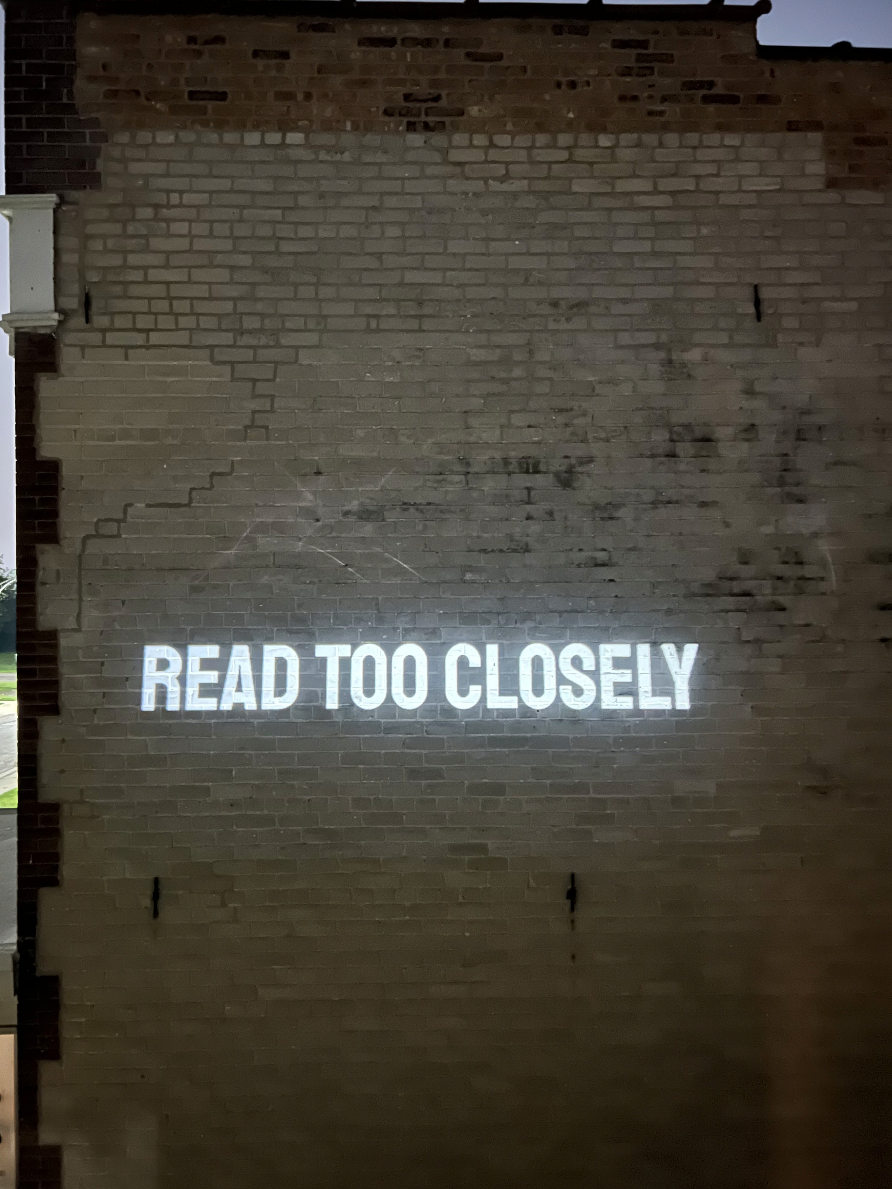 READ TOO CLOSELY // Steve J.