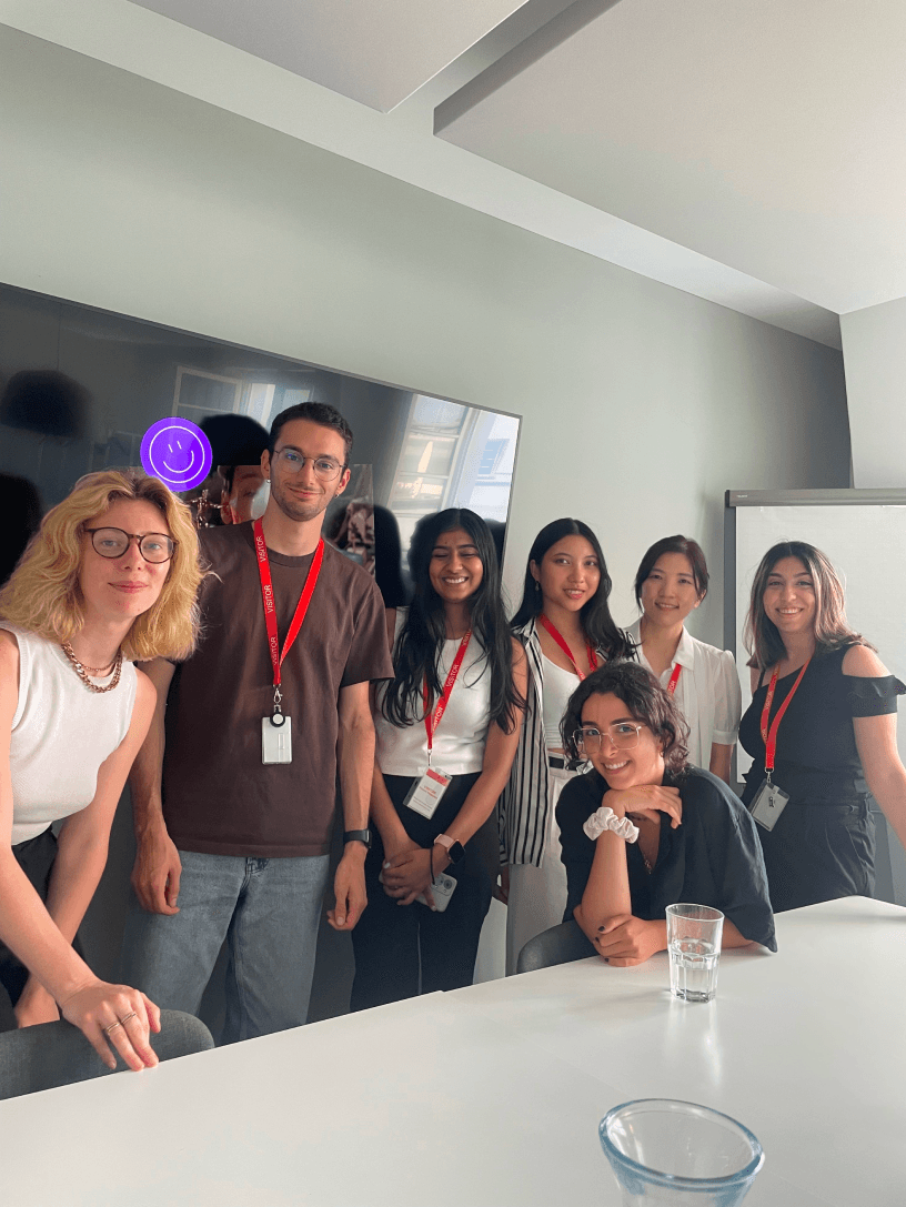 Venture academy, portfolio review with design students