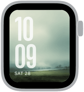 morning mist Apple Watch face preview 3 featuring gradient, modern, and spring.