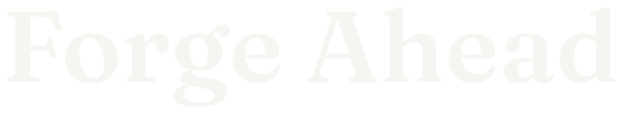 Forge Ahead
