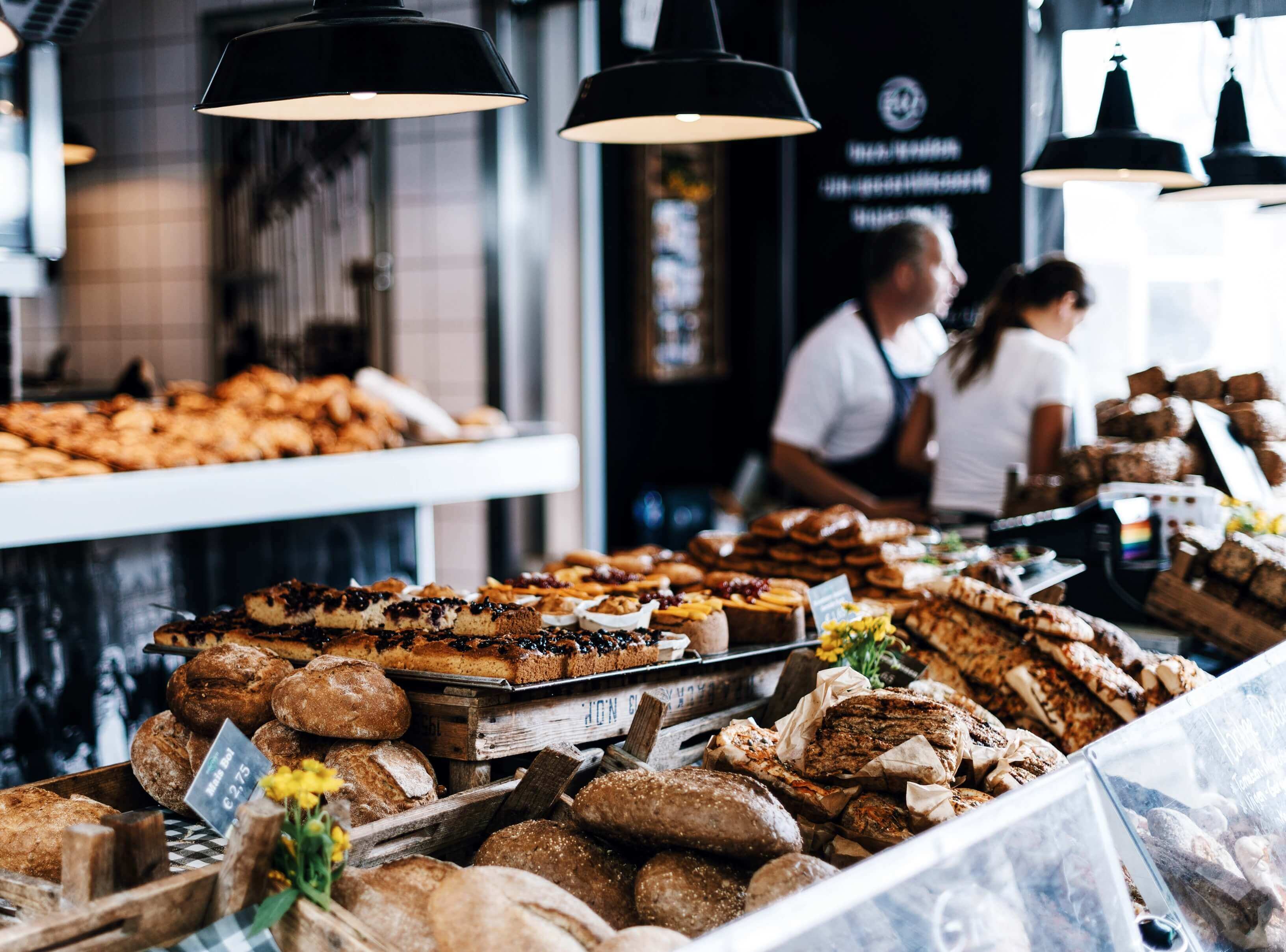 Baker with Breads