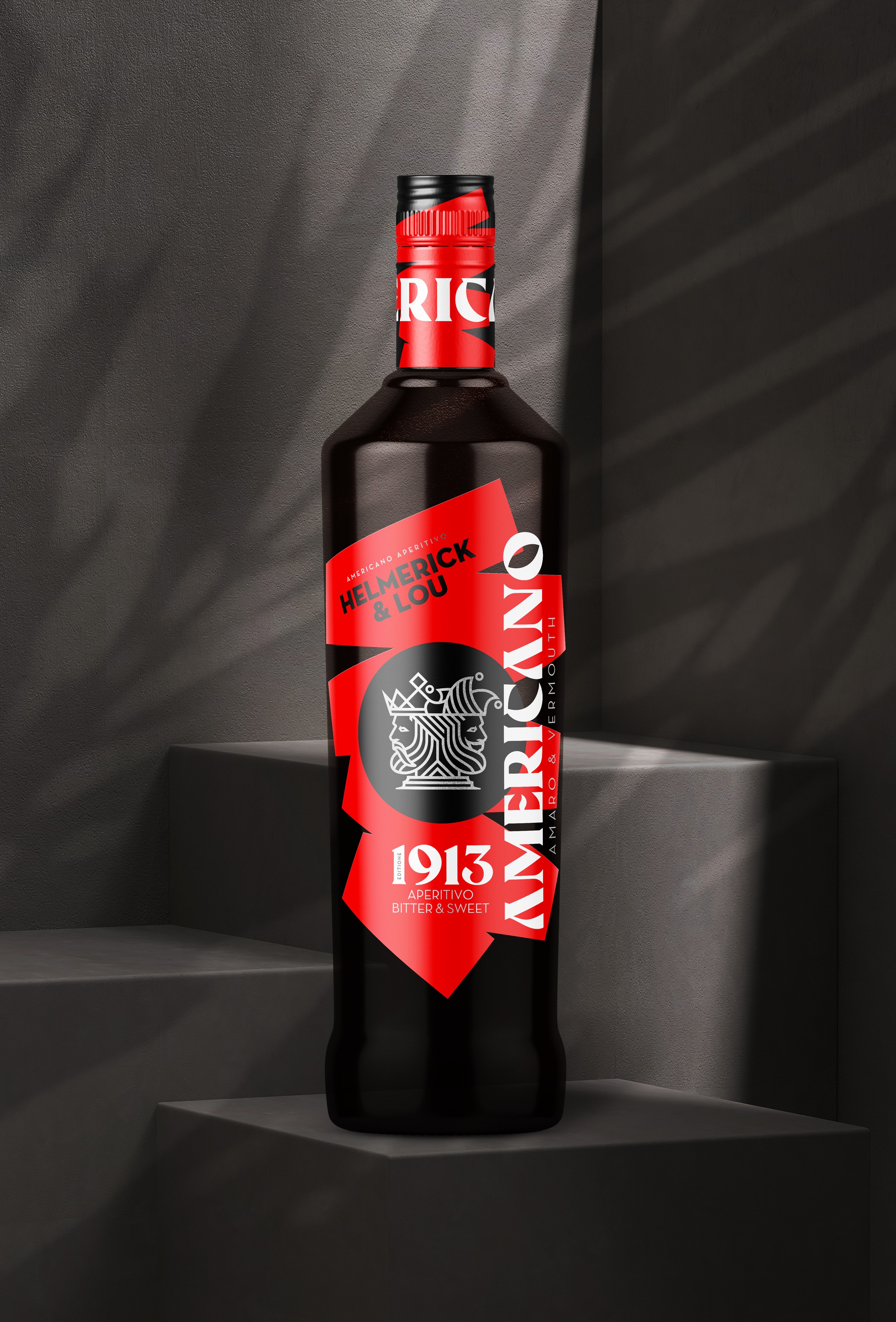 Helmerick & Lou Americano 1913 Label Design – Packaging Design von Studio Felix Ernesti