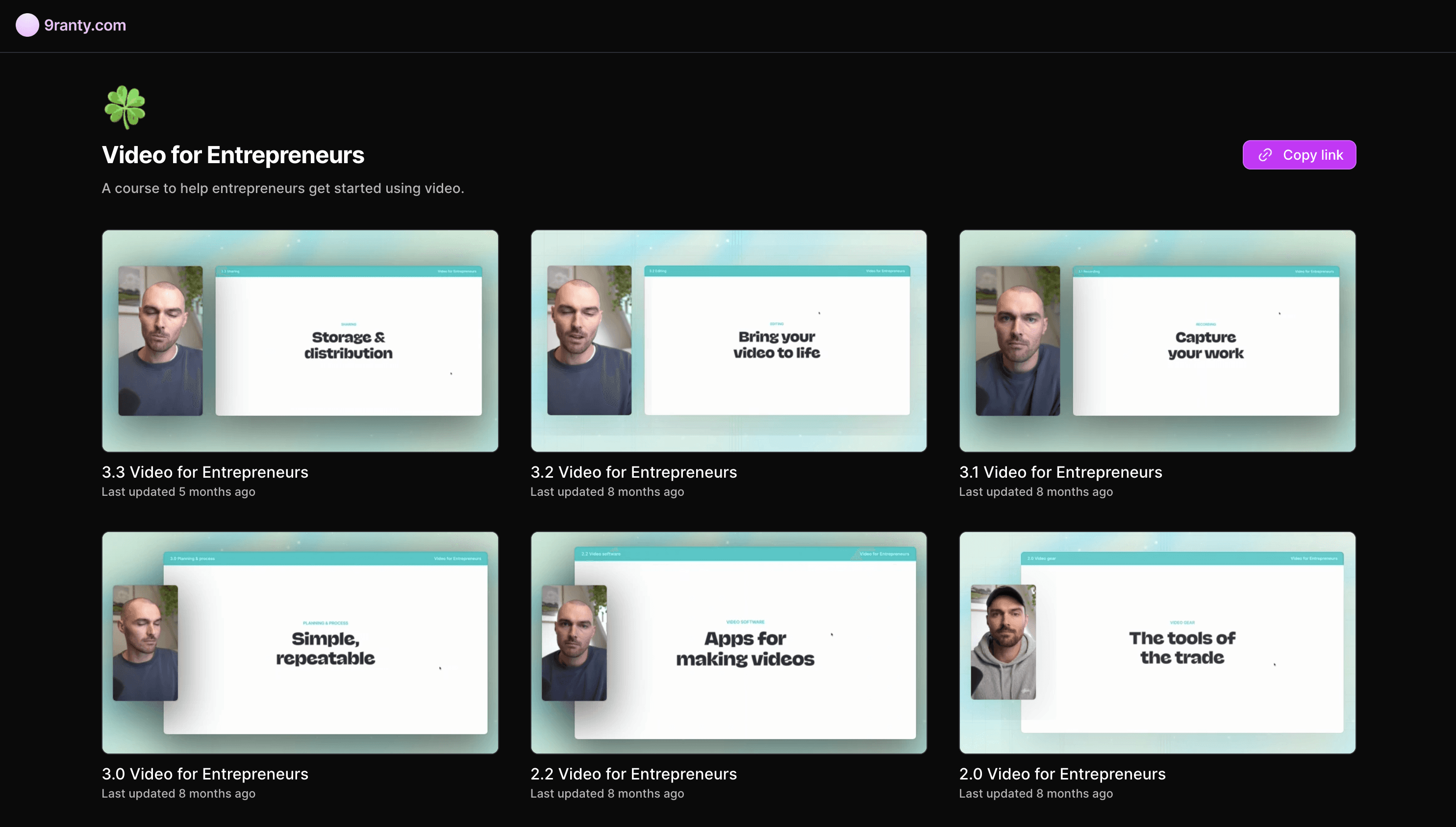 Screen recorder with public video playlists