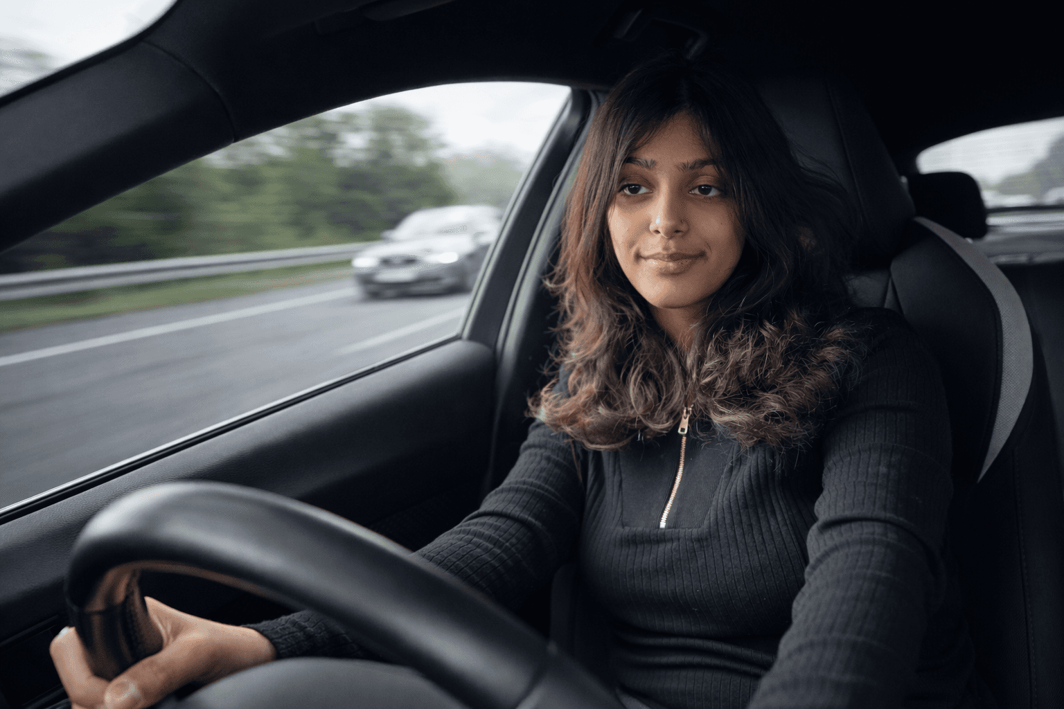 Auto-Learners student sitting in the driver’s seat for an automatic driving lesson