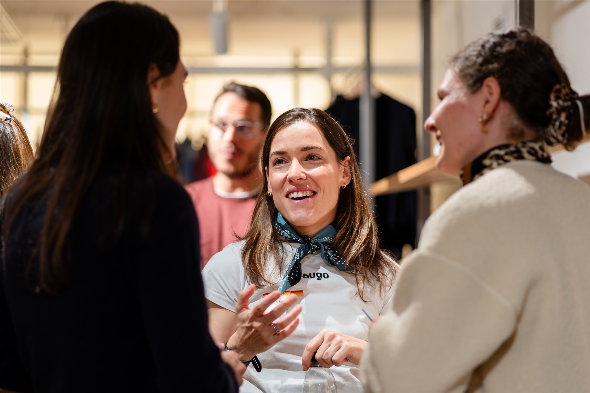 Event photography Zurich guests networking at augo product launch