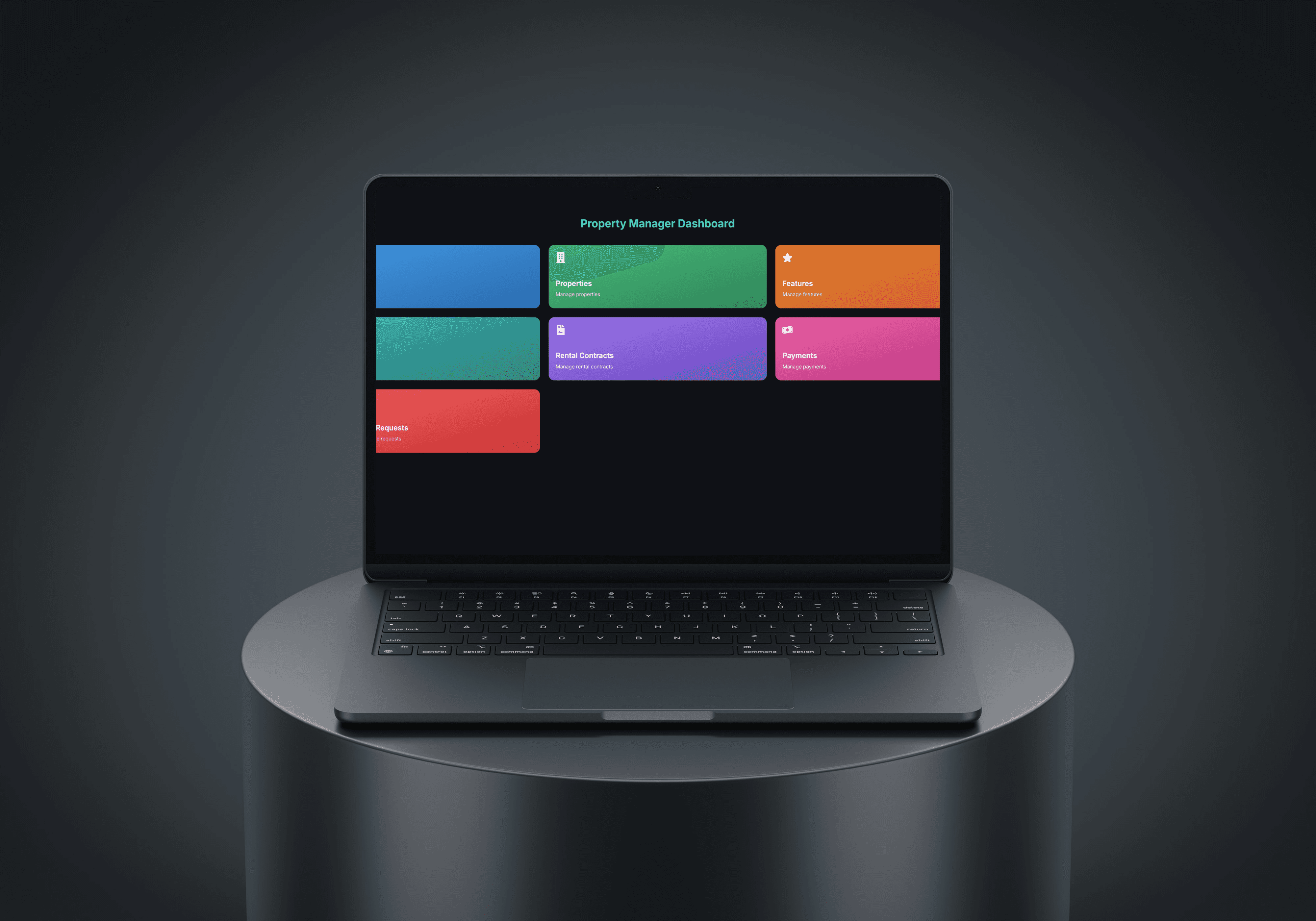 PropertyManager on a laptop