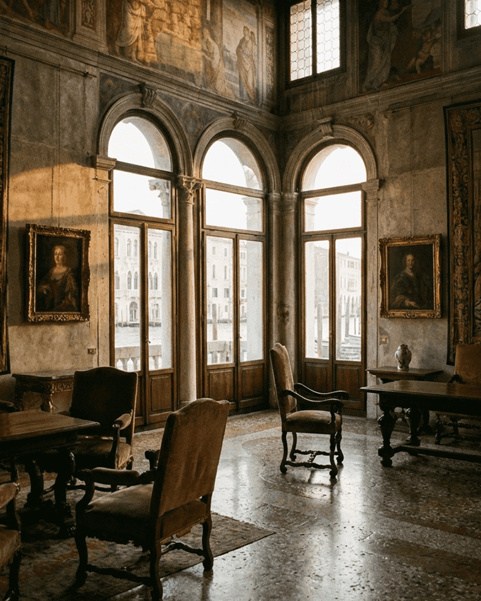 Исторический зал венецианского палаццо — экскурсия по архитектуре и искусству