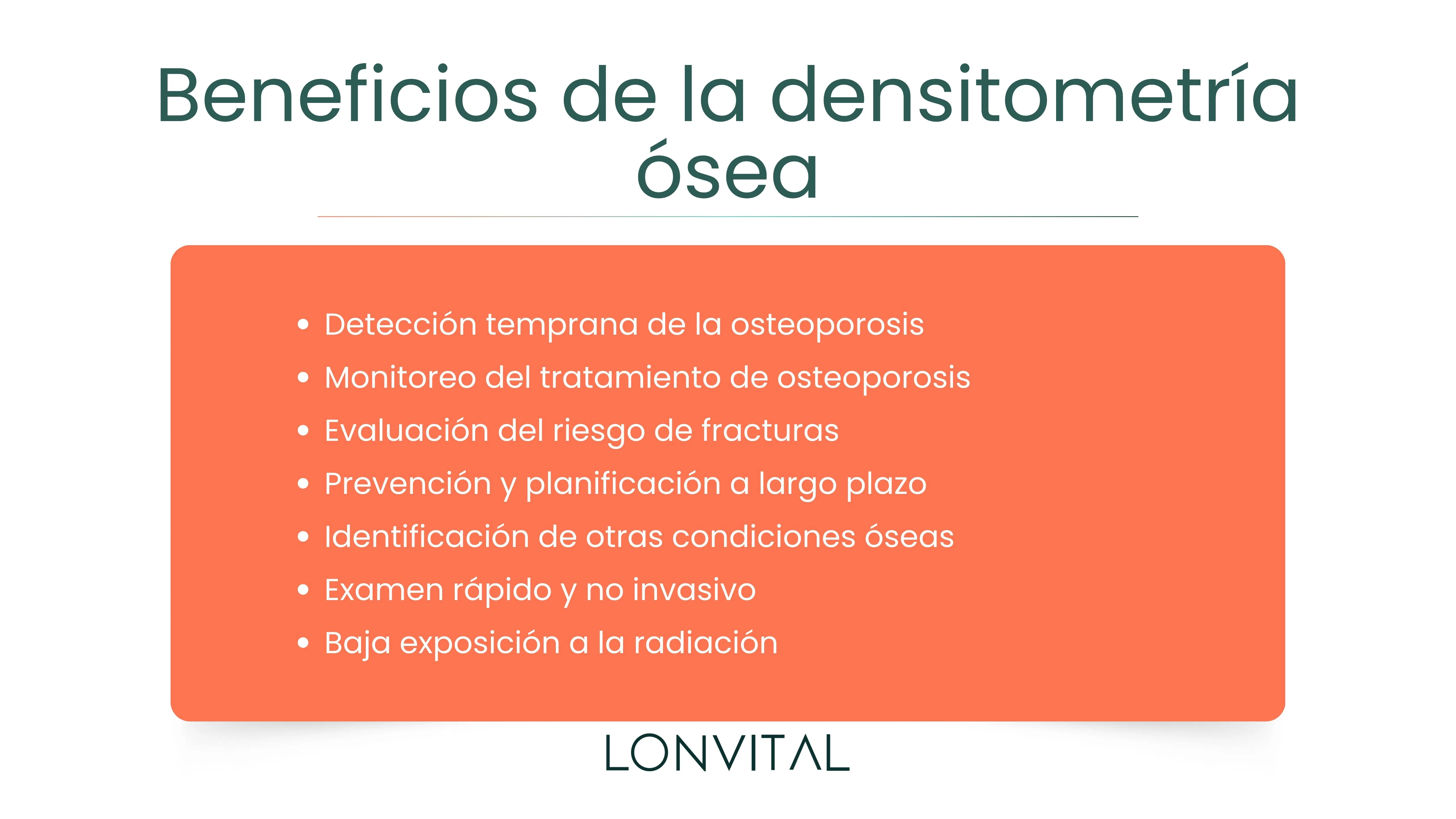 Beneficios de la densitometría ósea