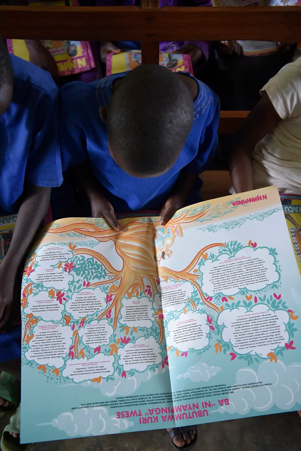 Ni Nyampinga brand identity for Girl Effect and Nike Foundation, magazine covers and campaign materials