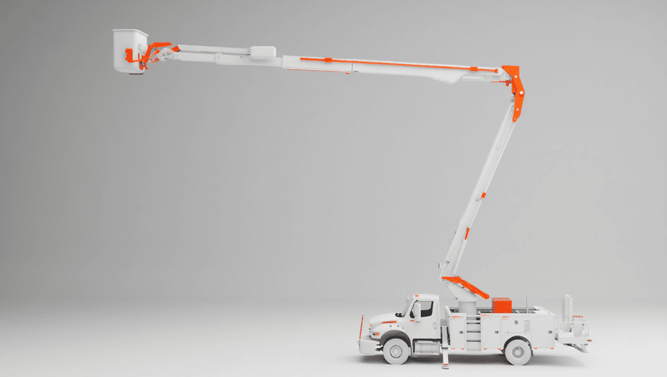 Versalift Bucket Truck Render