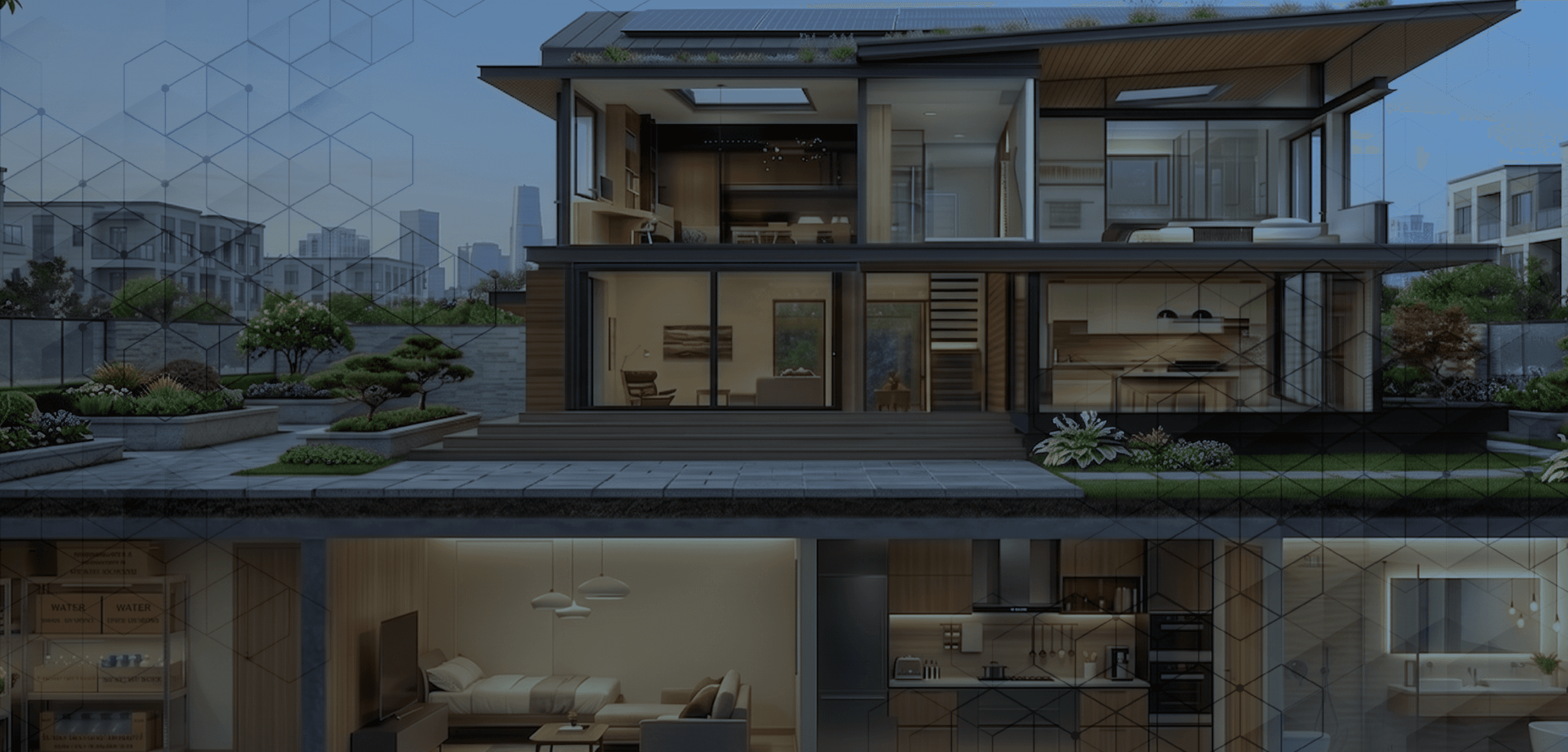 地下埋没対応型核シェルターの設置イメージ