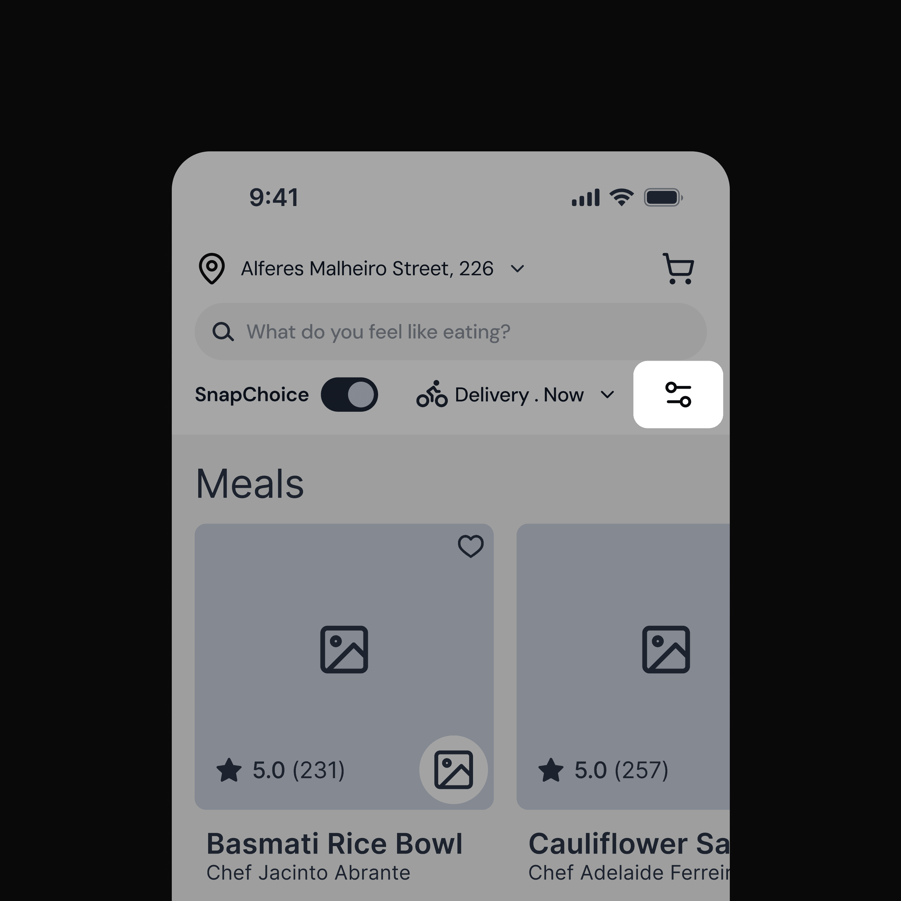 Before filter button