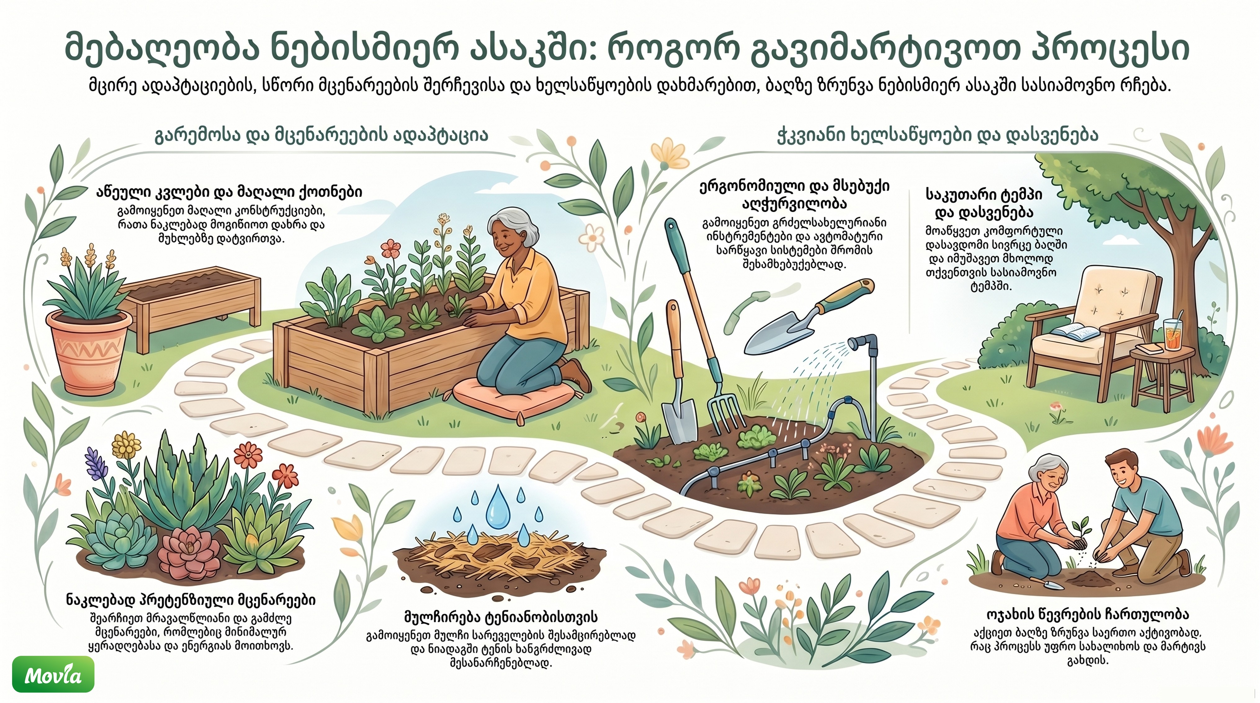 Infographic: How to Keep a Love of Gardening at Any Age