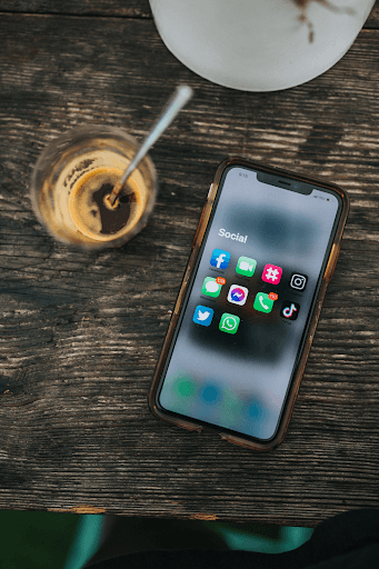 social media apps on phone