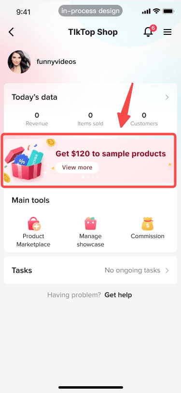 A blurred mobile phone screenshot showing a profile page with a highlighted coupon offer and related metrics.