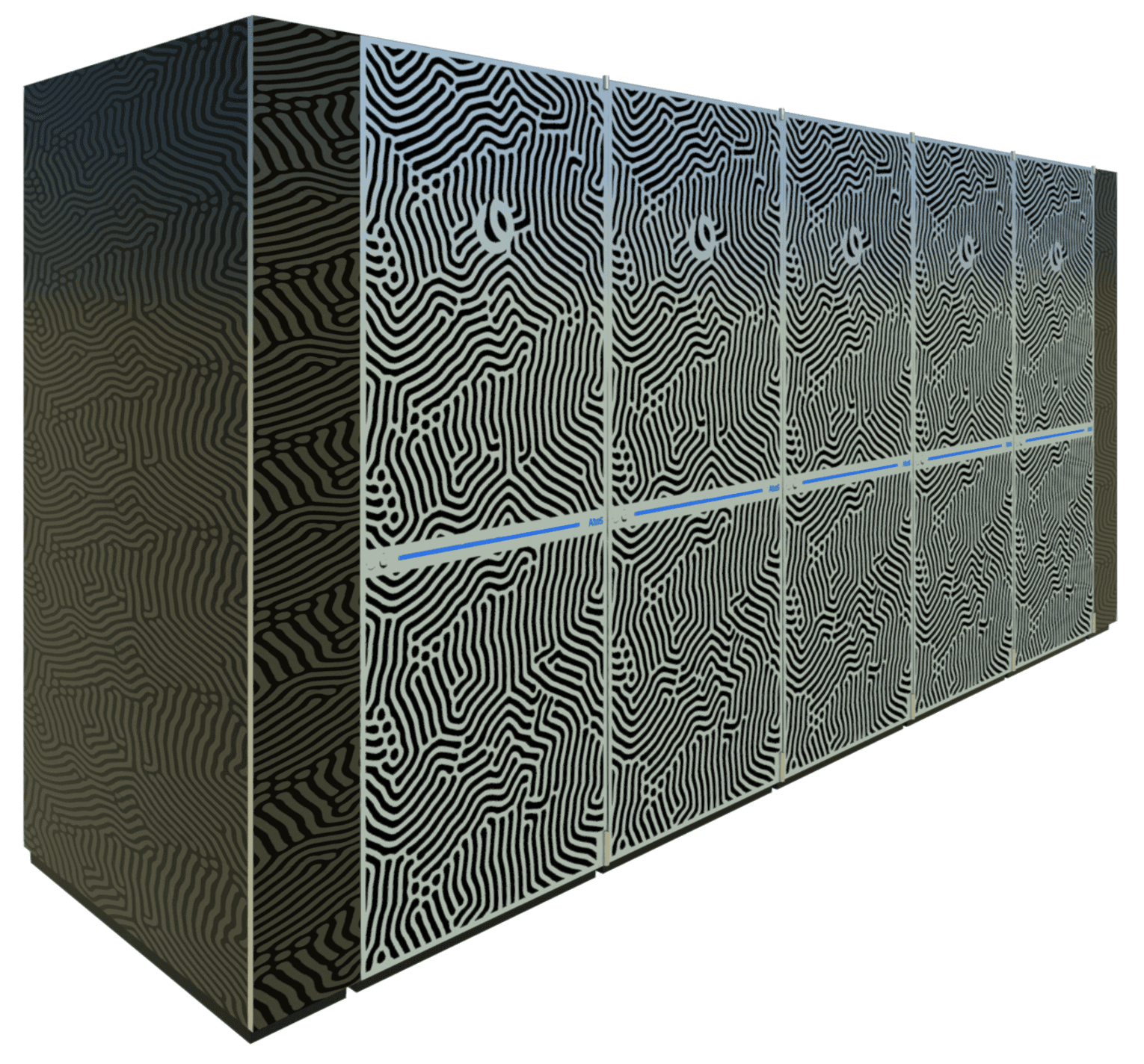 3D view of the Revit family for the BullSequana XH3000 supercomputer from Atos.