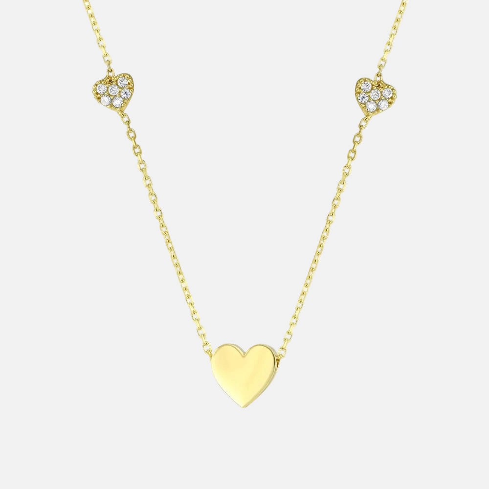 Assos Kalp Figürlü 14 Ayar Altın Kolye Şık Tasarım