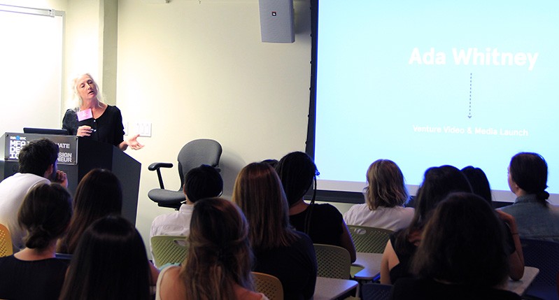 a lecturer giving a lecture