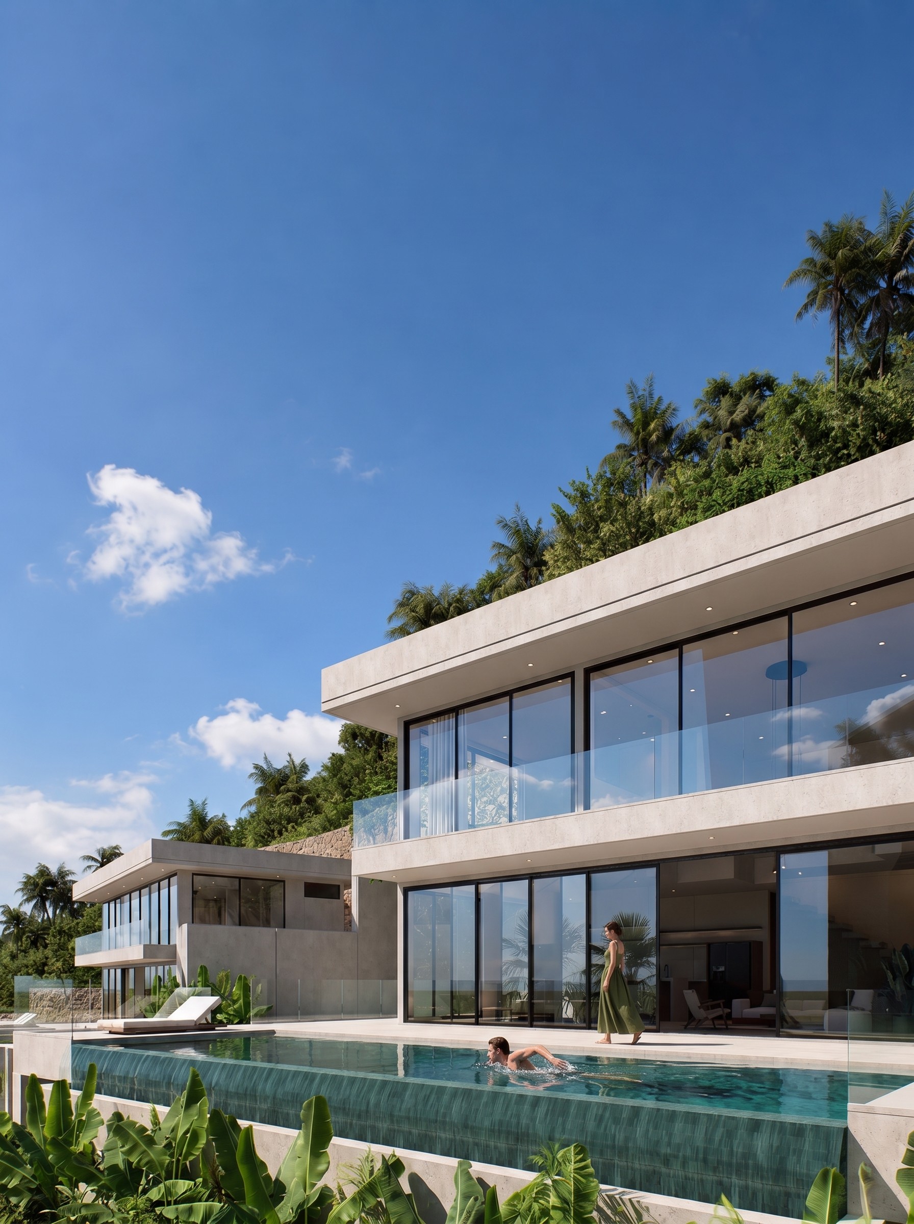 Contemporary tropical kitchen