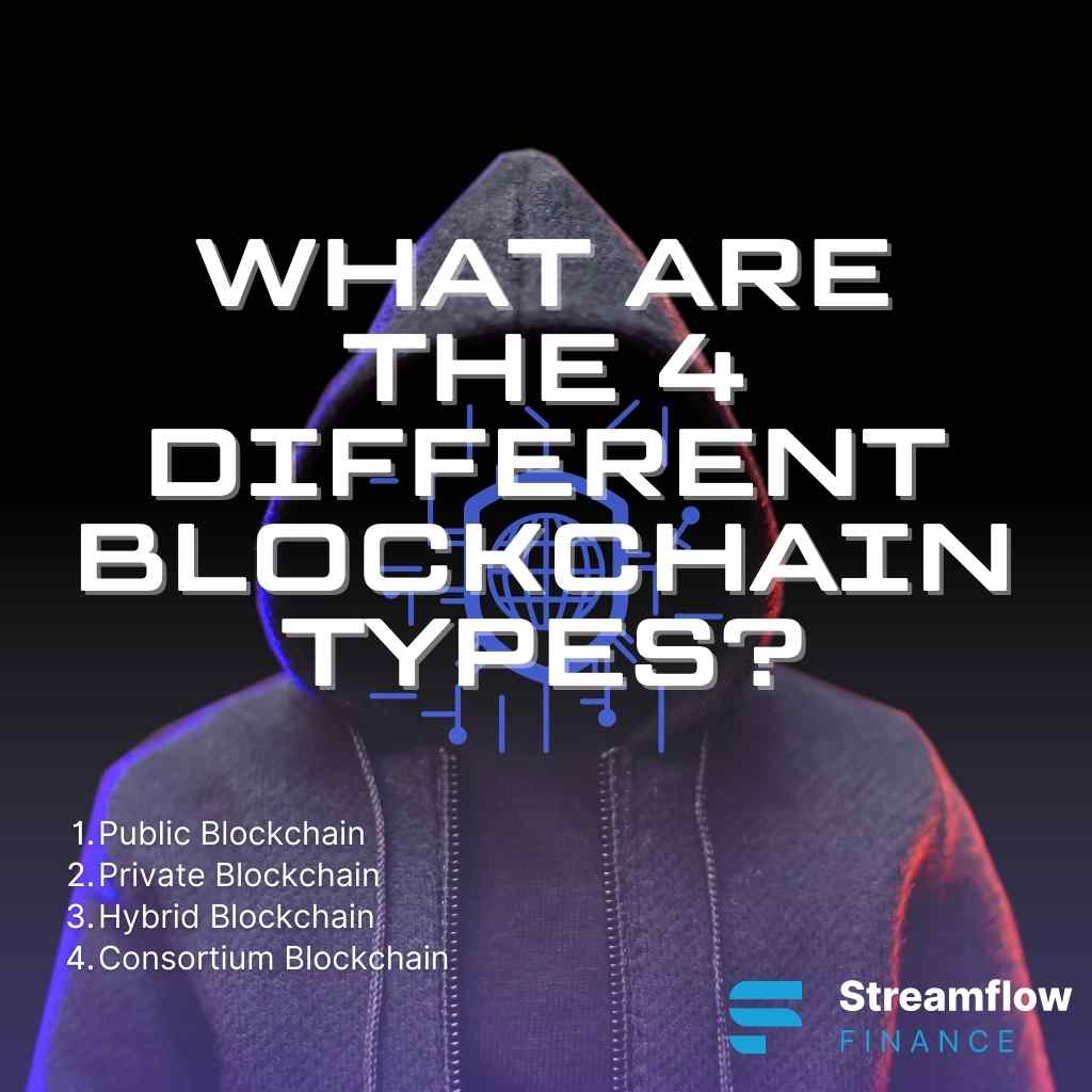 What are the four different blockchain types?