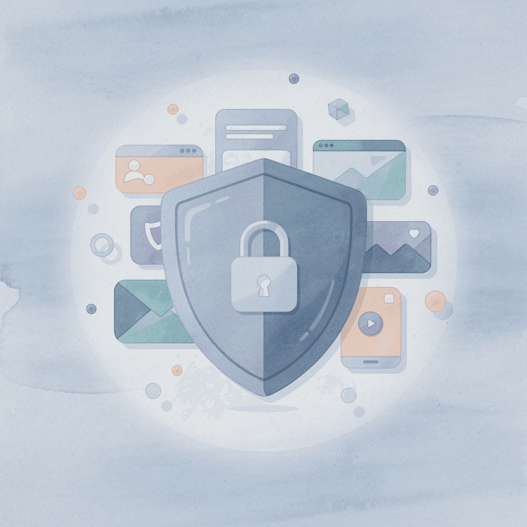 Shield protecting educational elements representing a flexible regulatory environment