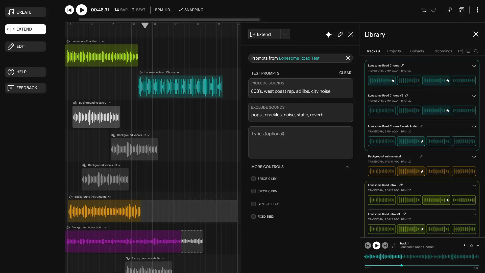 Google Lyria Product Interface