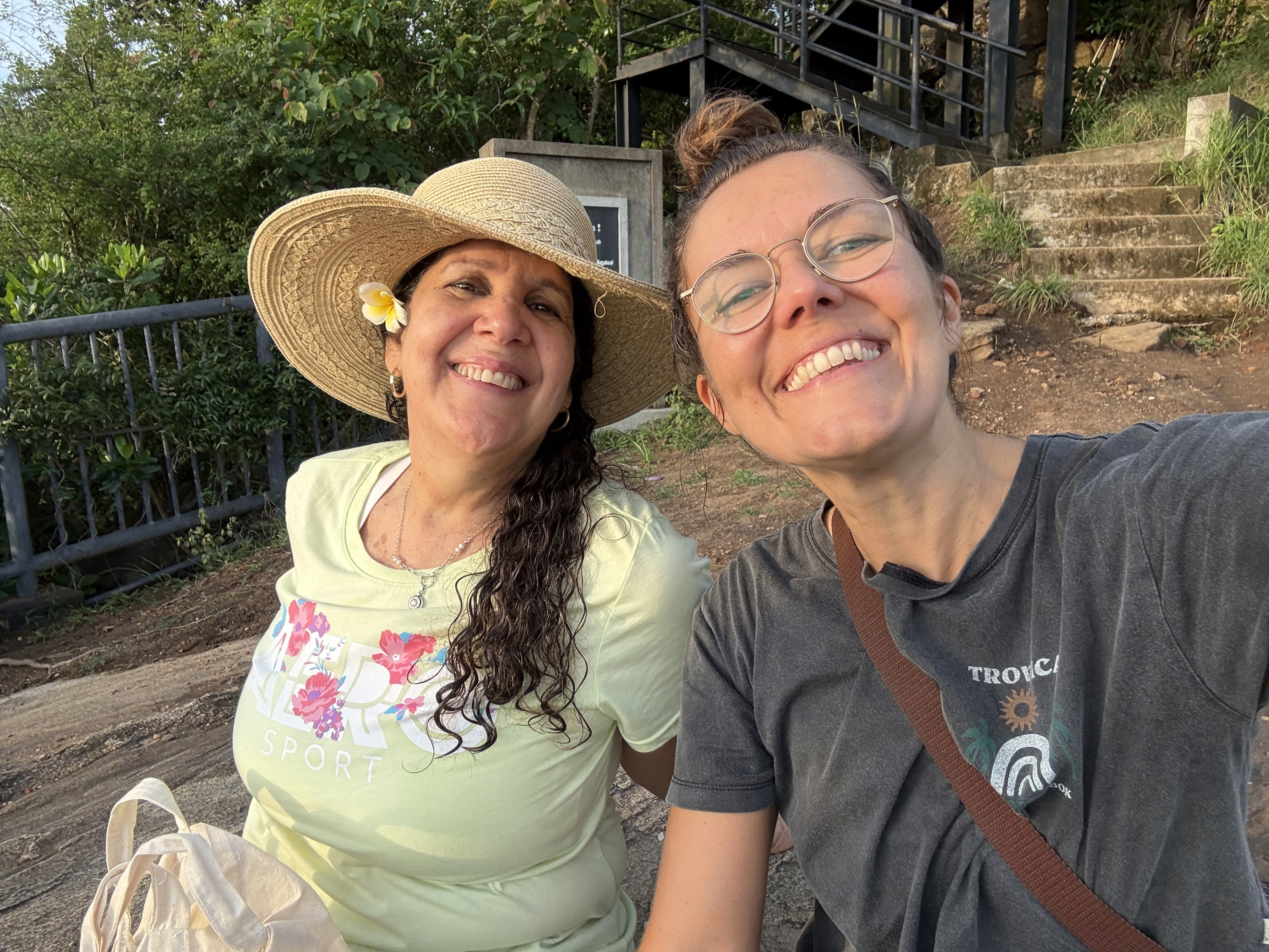Woman smiling at camera