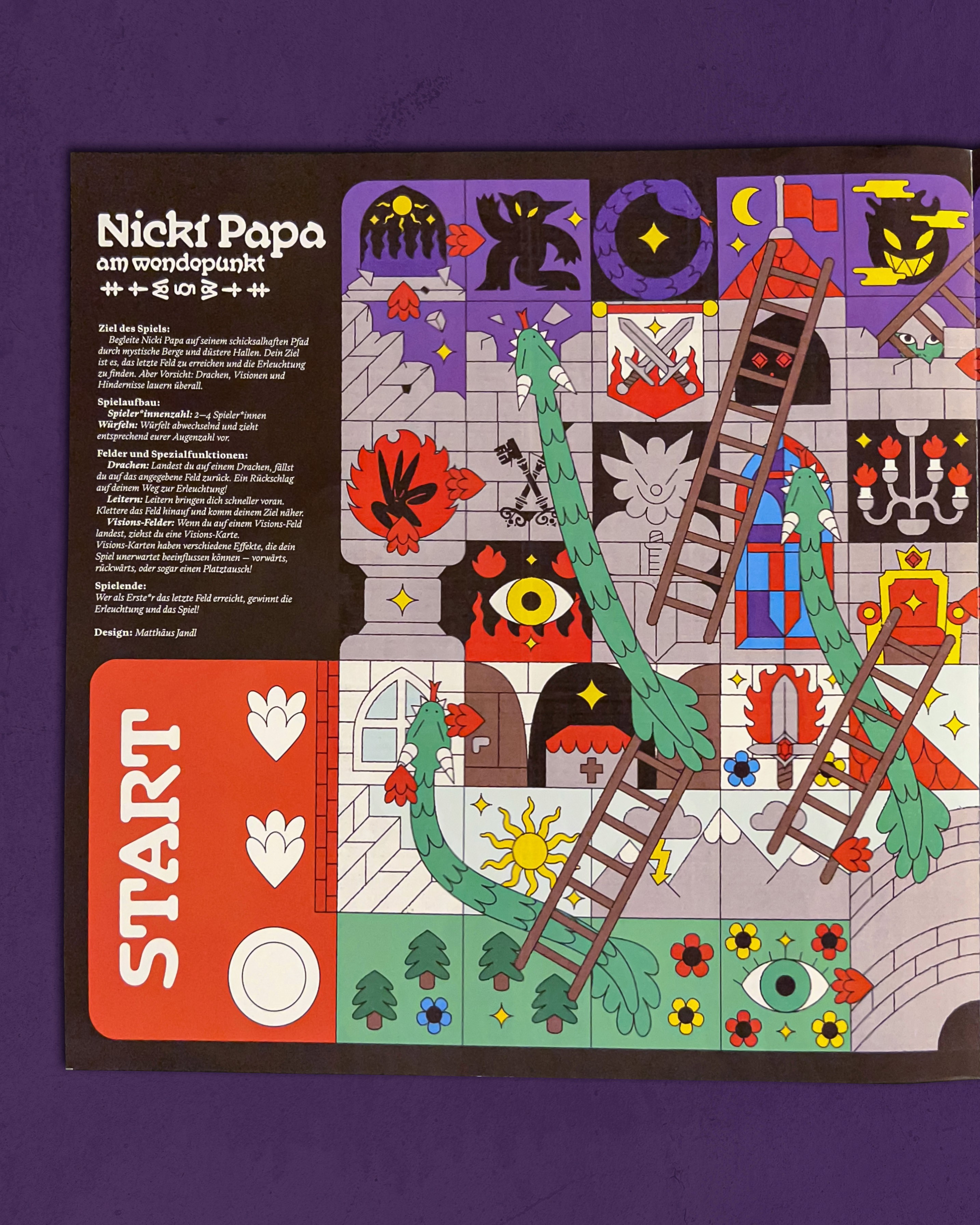 Nicki Papa am Wendepunkt, Snakes and Ladders, Matthäus Jandl
