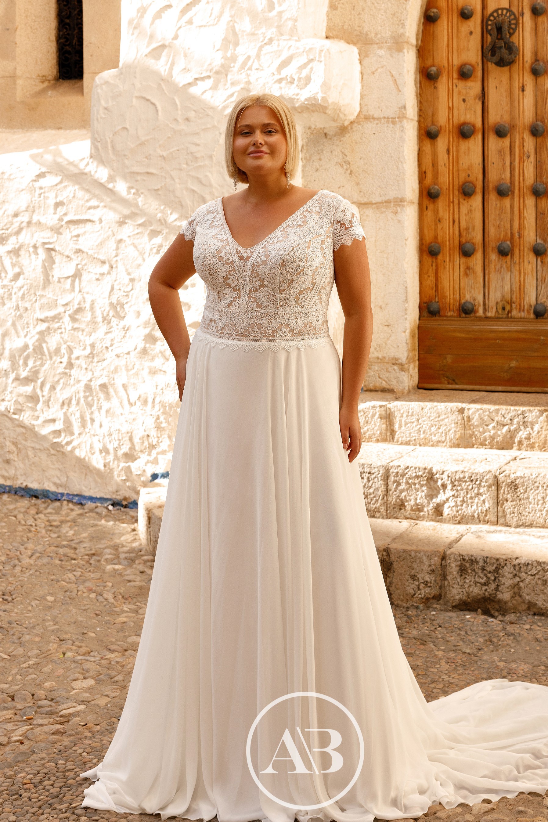Brautkleid mit Spitzendetails