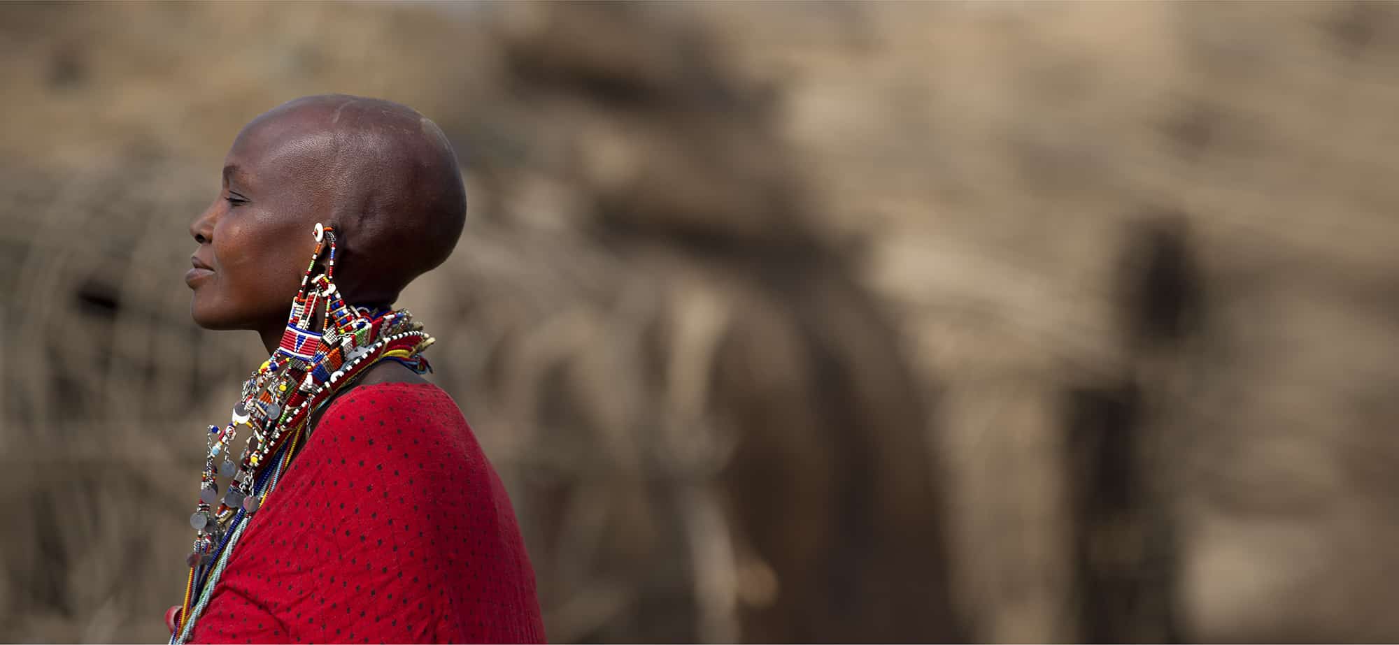 When the women wearing these colorful, hand-beaded necklaces jump, the stacks of beads collapse upon each other; creating an audible vibration and rhythm to which they can dance. Kenya's Maasai tribe