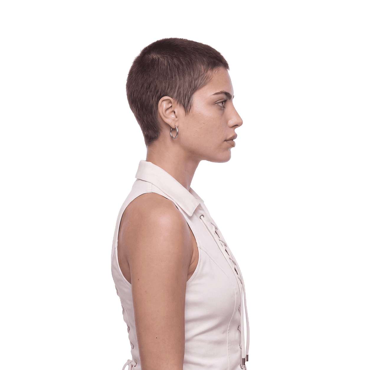Ines Duarte, AI fashion model, editorial look 2.