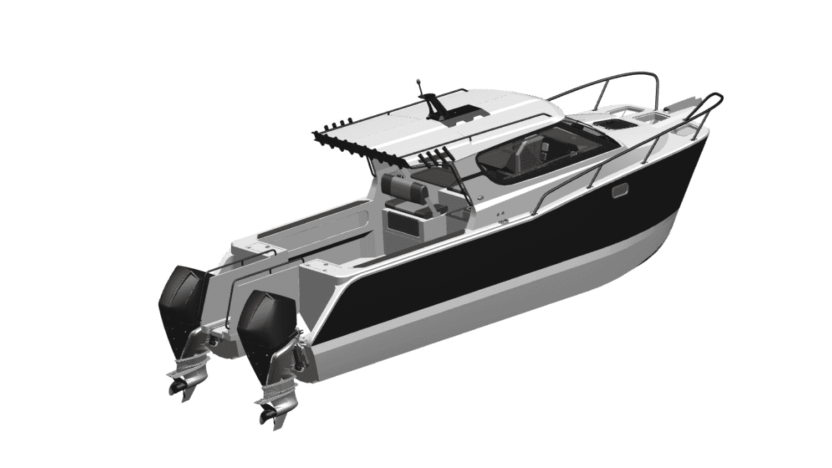 a person swimming in the water with grass