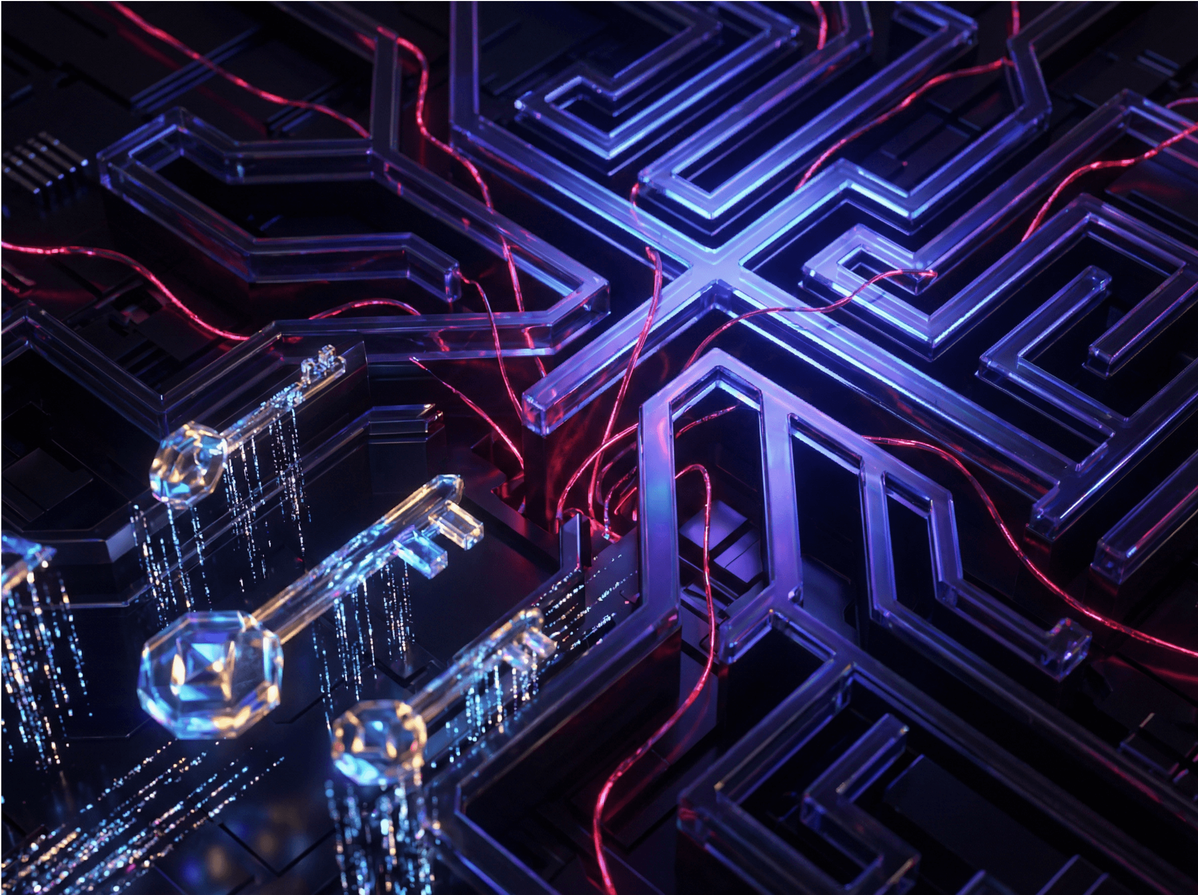 Two young men in casual attire focus intently on playing a digital keyboard in a modern studio setting, surrounded by computer equipment and ambient lighting, capturing the essence of creative musical collaboration.