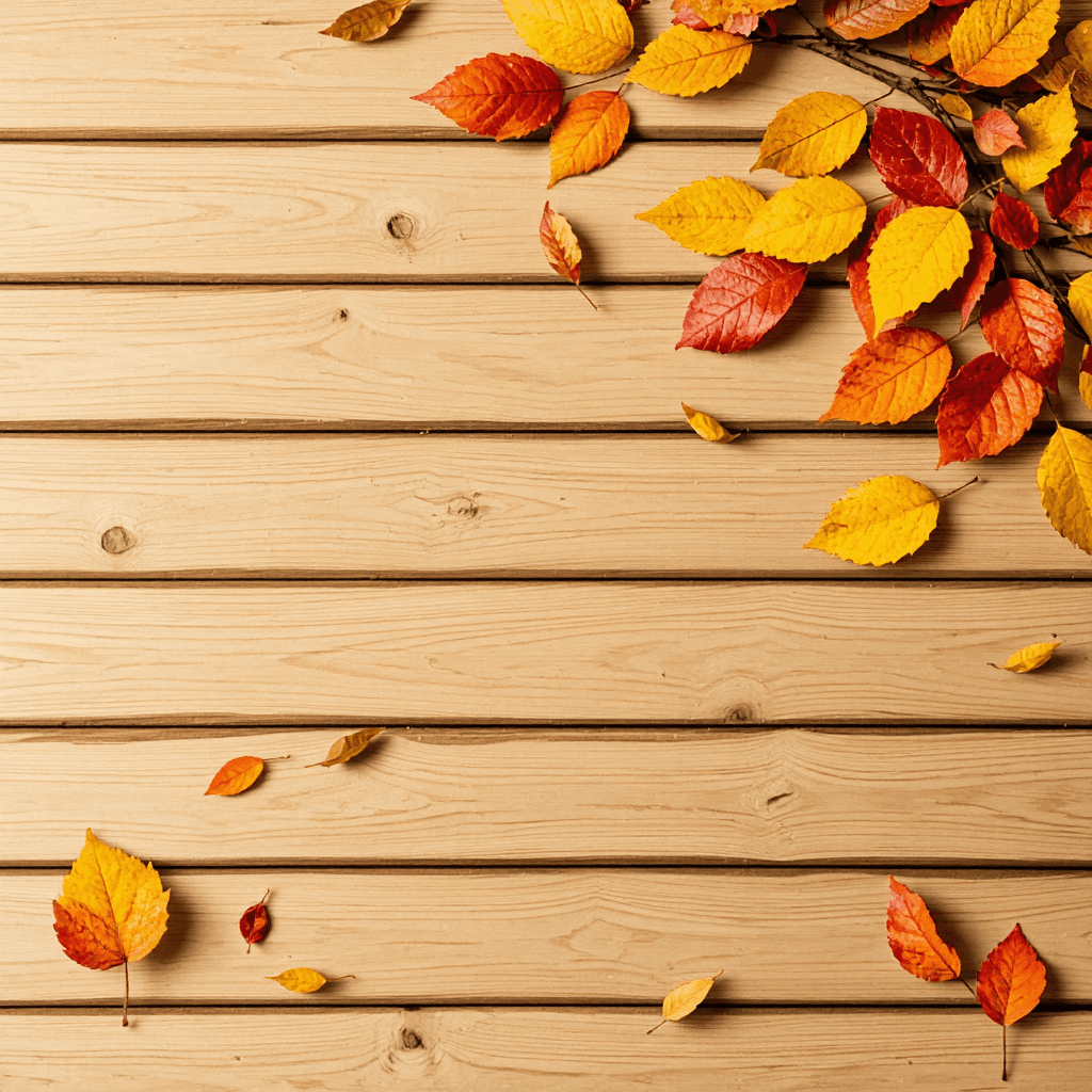 product photography of autumn leaves