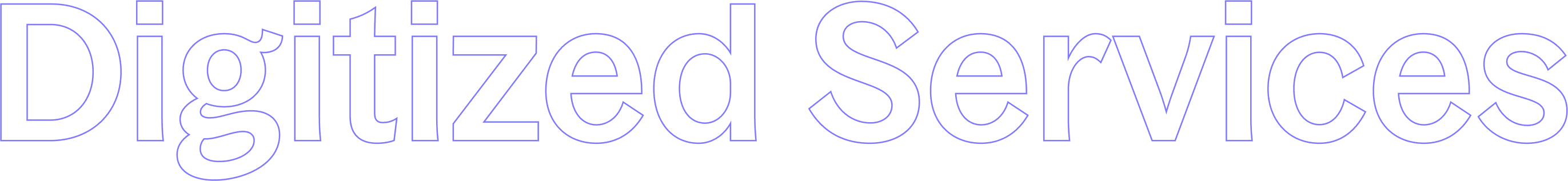 Digitized Services