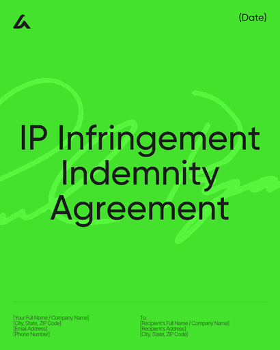 IP Infringement Indemnity Agreement