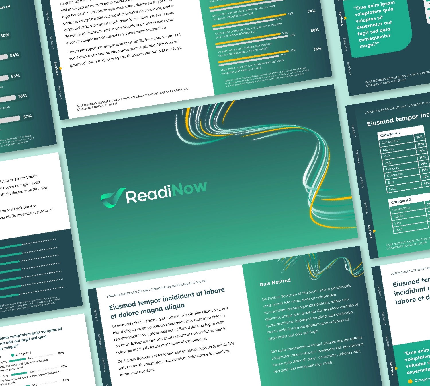 Powerpoint template Readinow