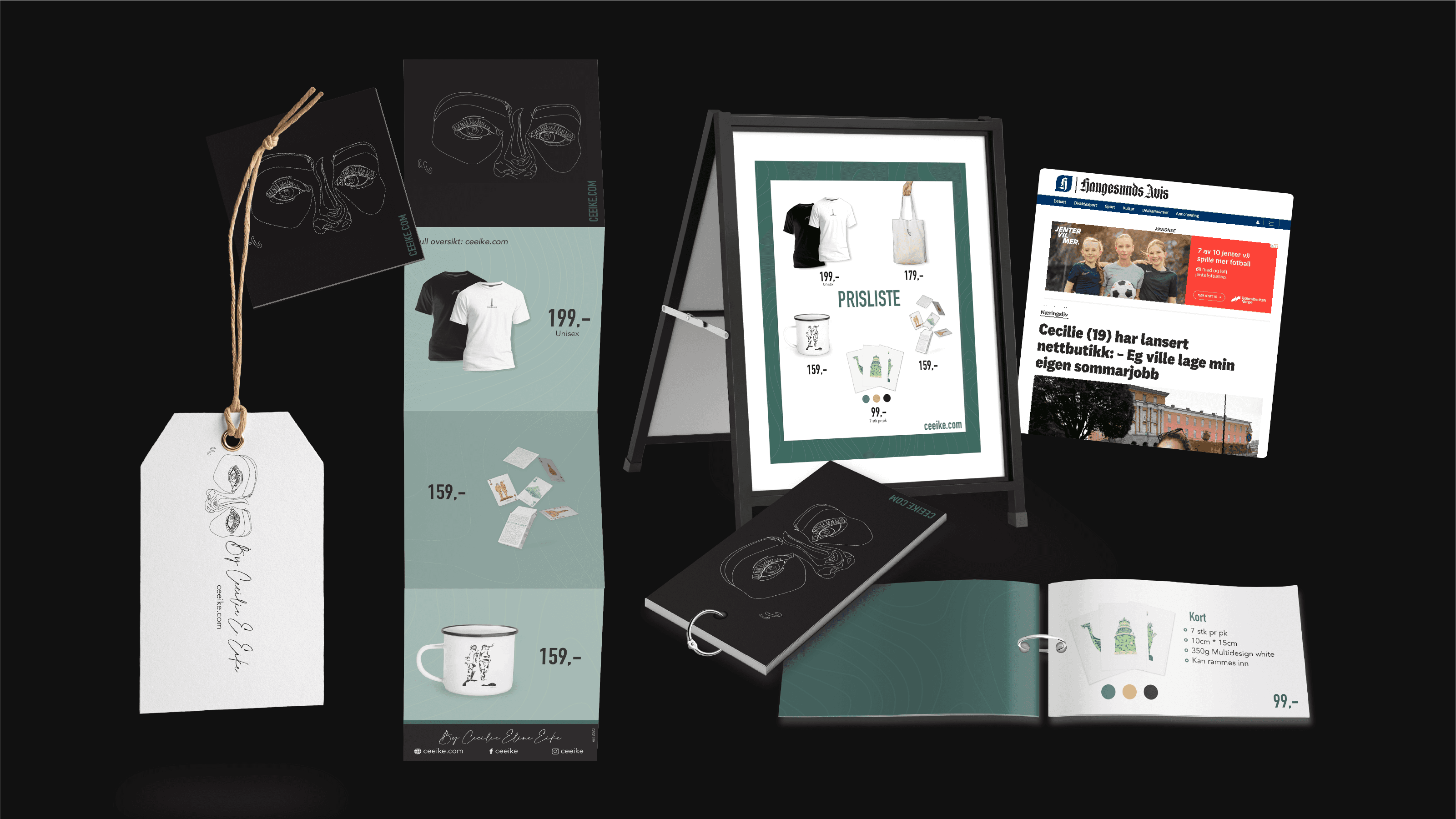 Markedsmateriell for butikken
