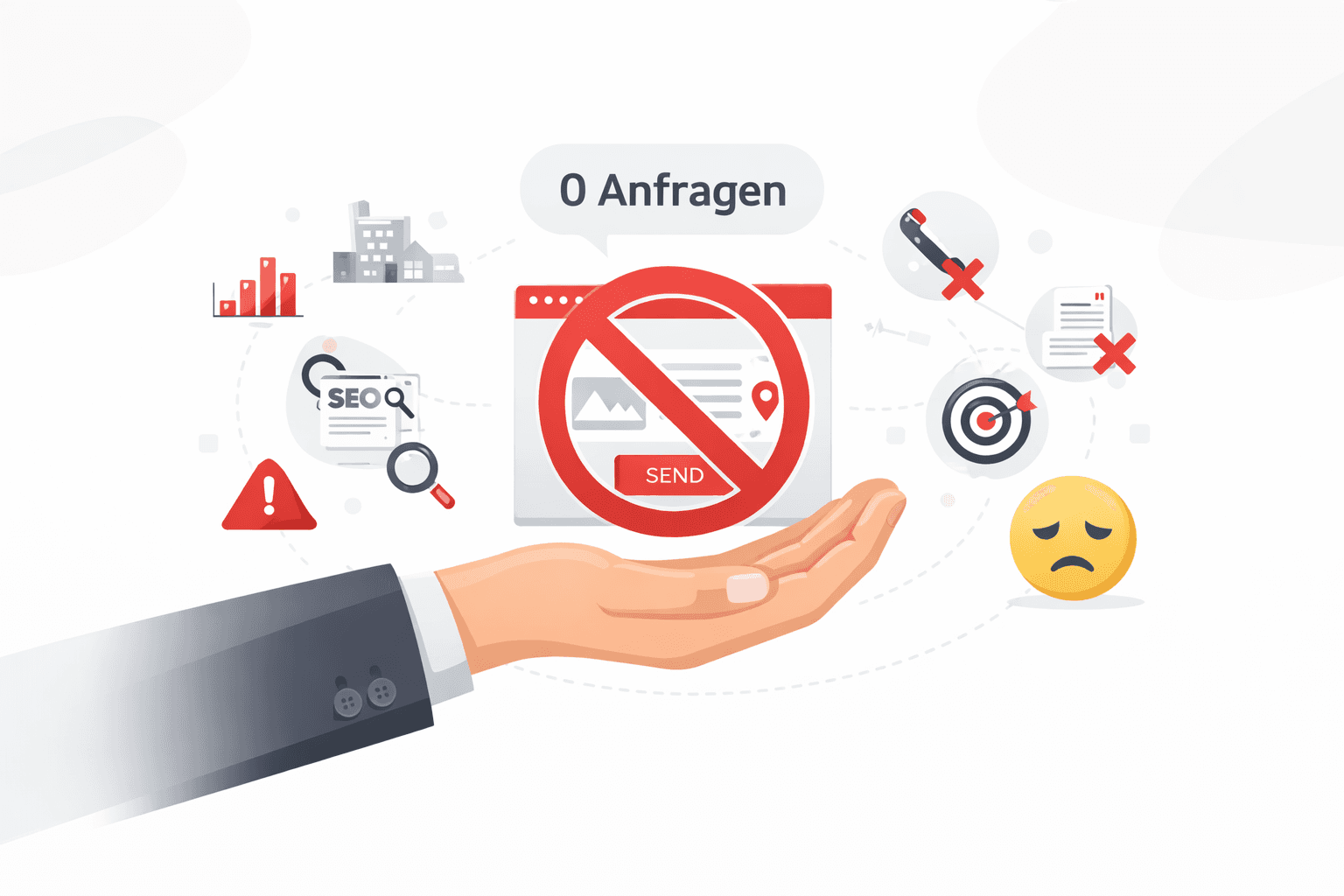 Fehlende Leads durch schwache Website