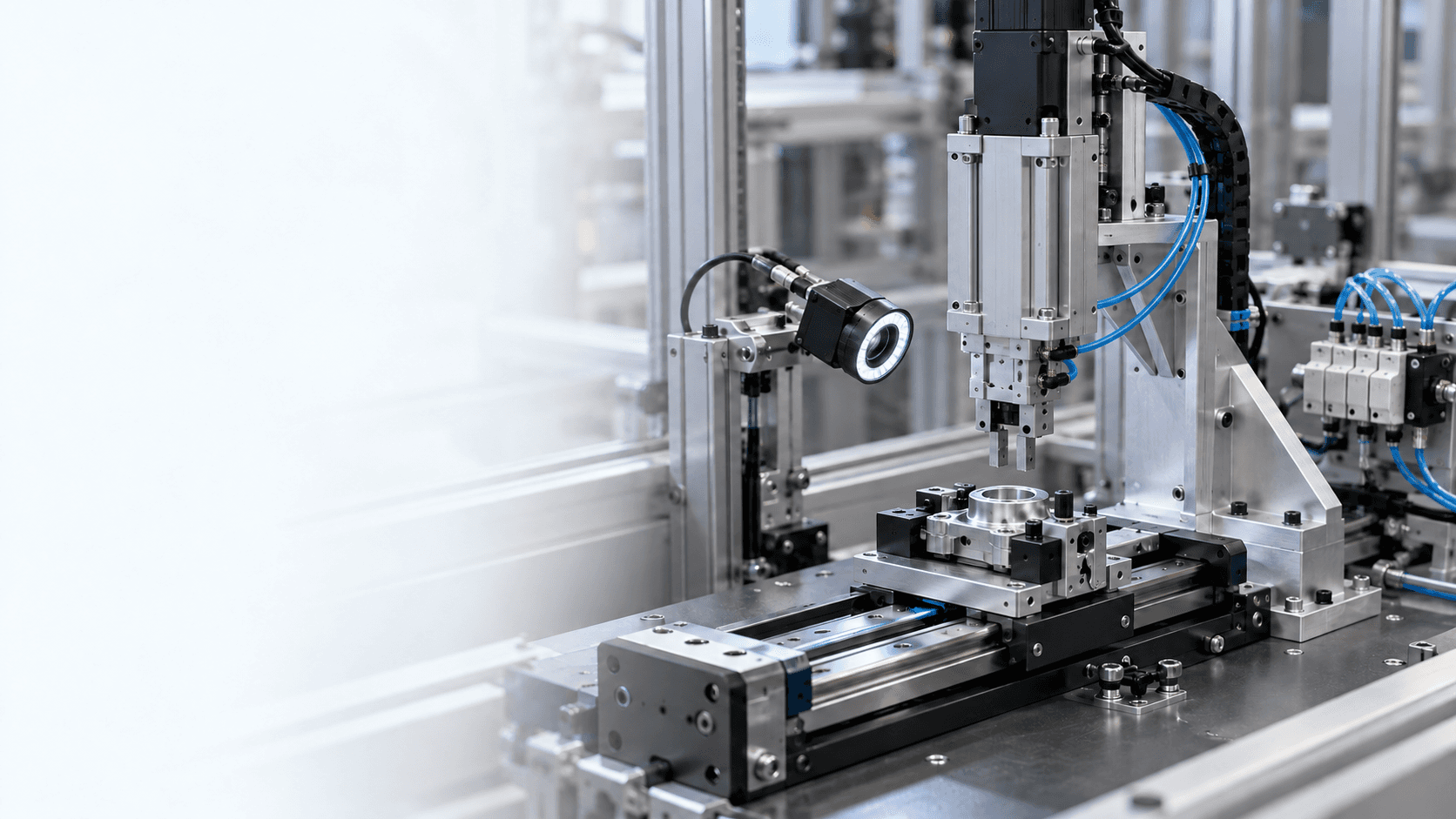 Custom automation equipment with handling and vision inspection