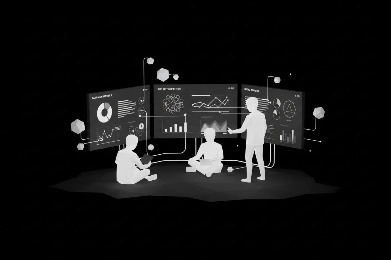 Team using AI marketing dashboards