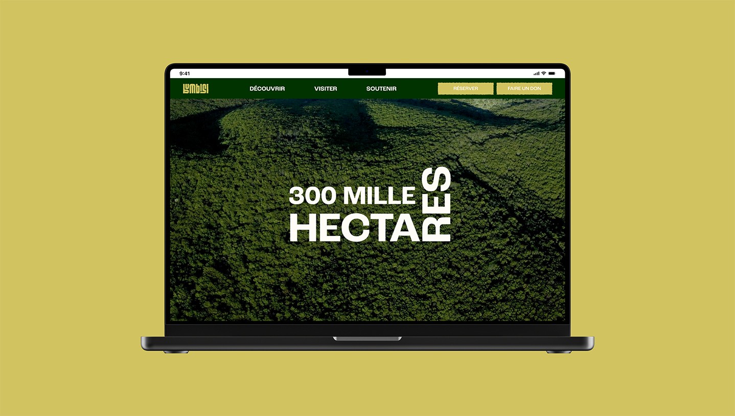 Page d'acccueil du site internet