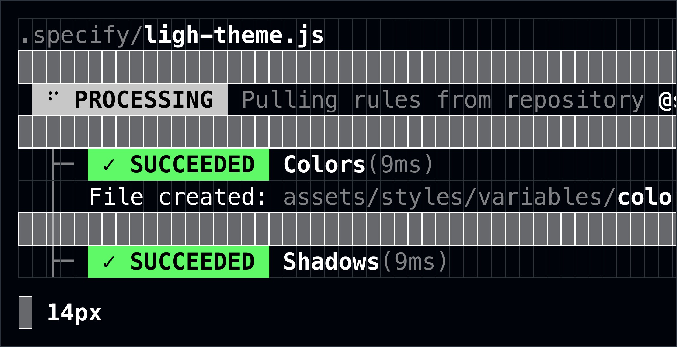 CLI Vertical spacing