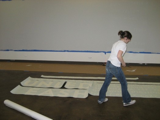art installation preparation