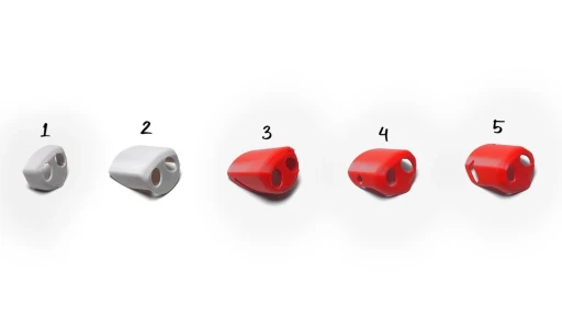 How I Designed and printed a Custom Nose Guard to Help My Dog with DLE 5 Snoutcover iterations 1-5