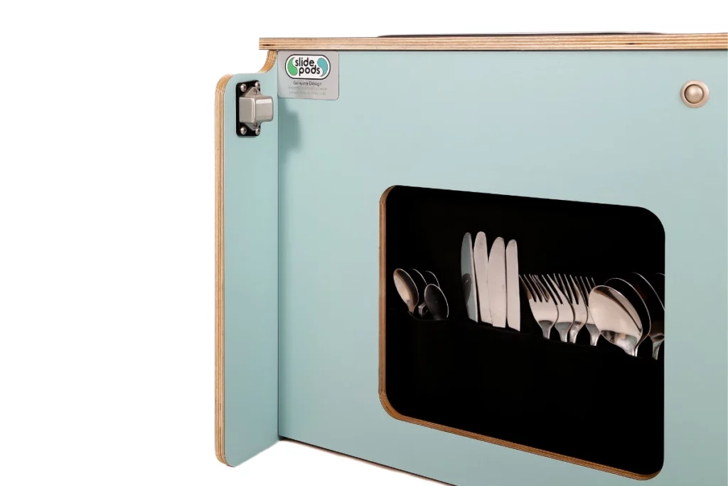 Slidepod cutlery drawer for campervan drawers